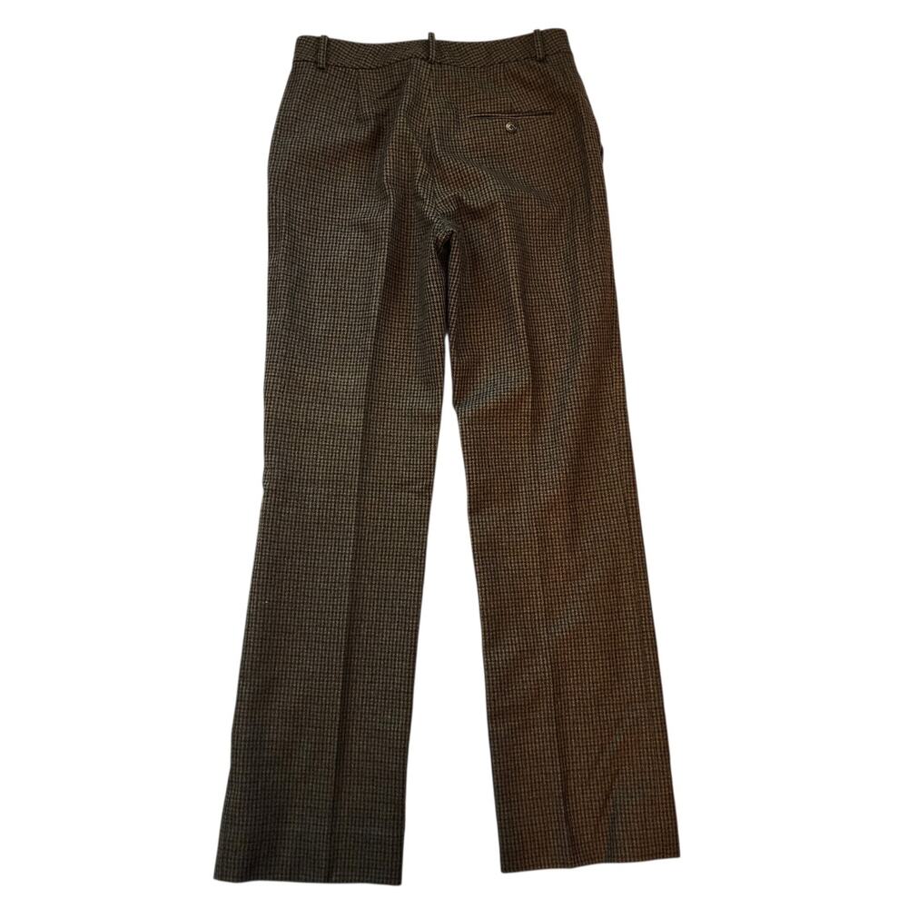 Lauren Ralph Lauren Womens Wool Pants Size 4 Brown Plaid Straight Leg Lined - Picture 8 of 10